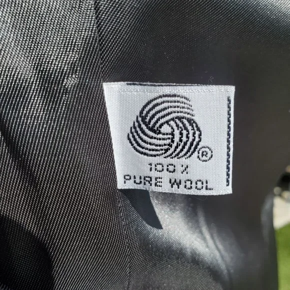 Vintage Jones New York Forest Green Wool Blazer Size 6 - Picture 5 of 10